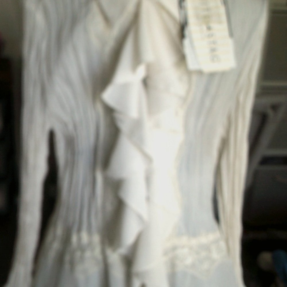Romantic Ruffled Blouse Off White